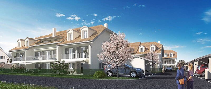 Réalisation de 3 bâtiment résidentiels à Posieux - 14 logements